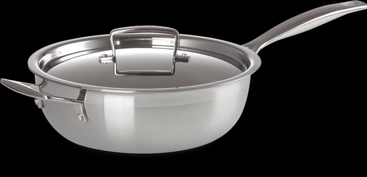 Immagine prodotto Le Creuset Padella Sauté (24 cm, Padella per friggere, Acciaio inossidabile)