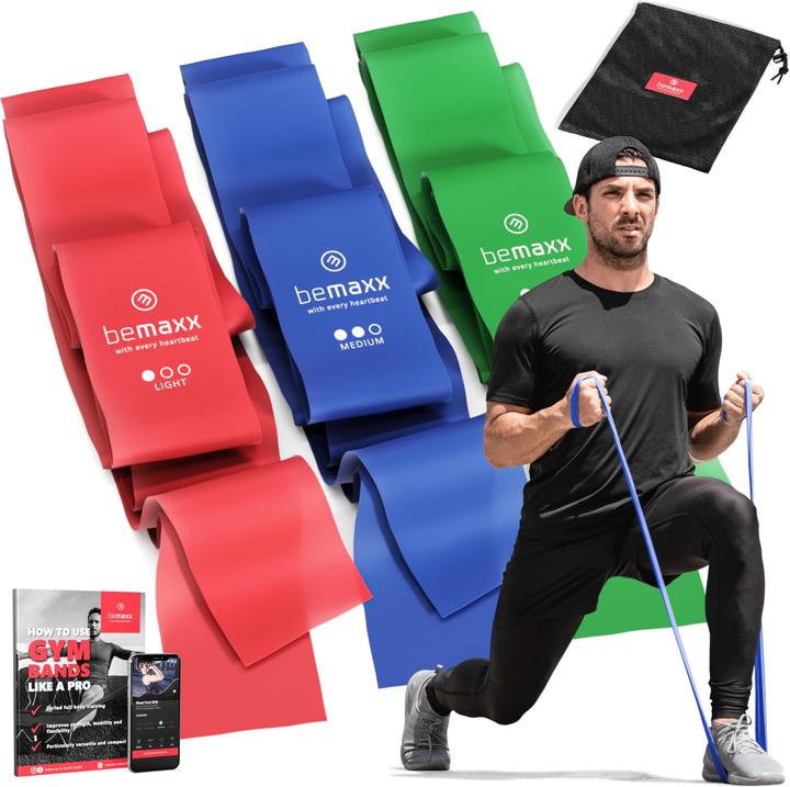 Produktbild BeMaxx Fitness-Gymnastikband 3er-Set, Gummi
