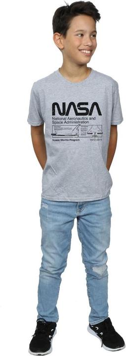 Actual product image Nasa Boys Classic Space Shuttle T-Shirt (128)