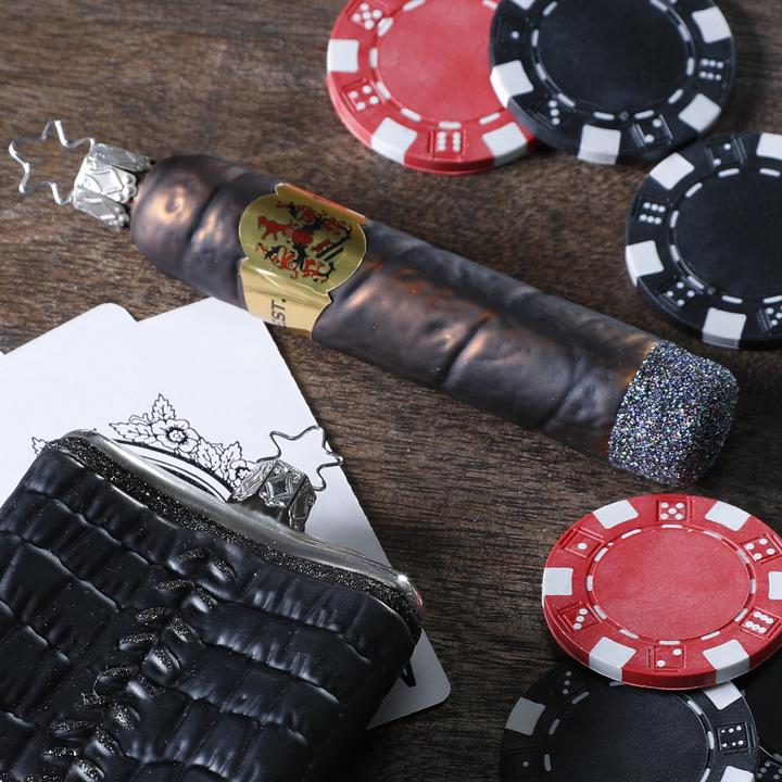 Actual product image Inge’s Glas Christmas Decor Christmas Ball Cigar 11.5 cm 1 piece (1 -part)
