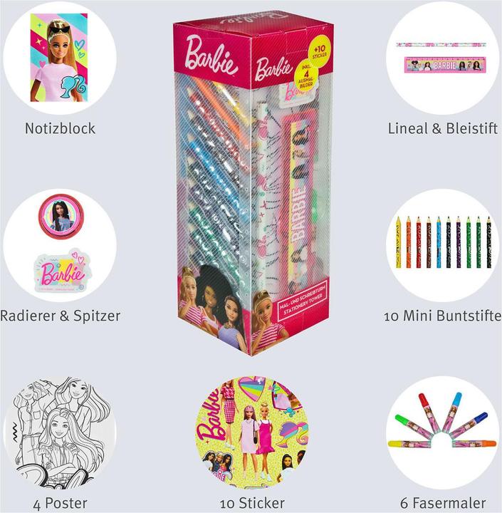 Actual product image Undercover Colouring set Barbie 35 pieces