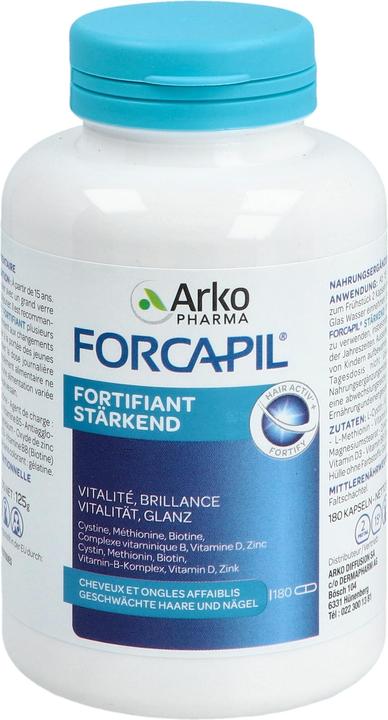 Image du produit Arkopharma Forcapil Haar und Nägel Kapseln (180 pièce(s), Capsules, 111 g)
