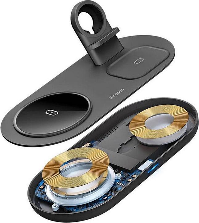 Actual product image Mcdodo 3 in 1 Wireless Charger 15W - Black (15 W)