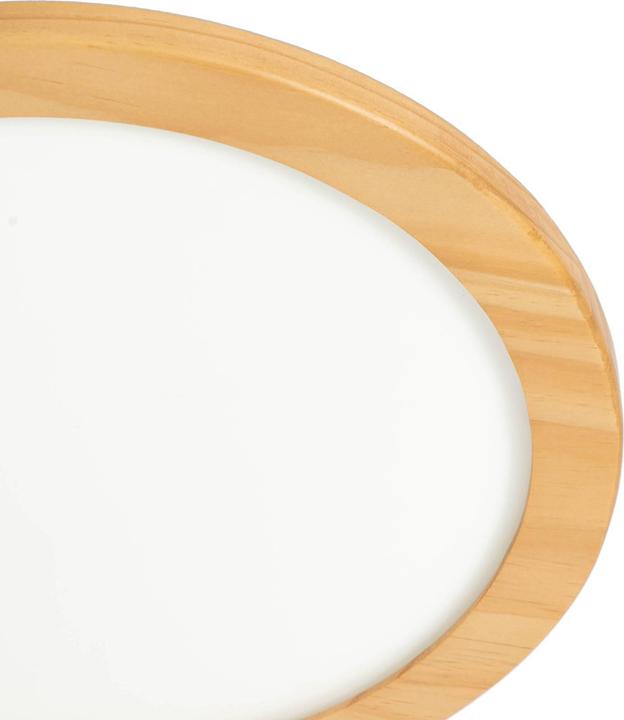 Actual product image Lucande Joren LED ceiling light round wood Ø 37.5cm (1310 lm)