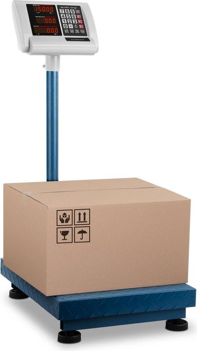 Produktbild Steinberg Plattformwaage Bodenwaage Paketwaage Industriewaage klappbar 150 kg/10 g