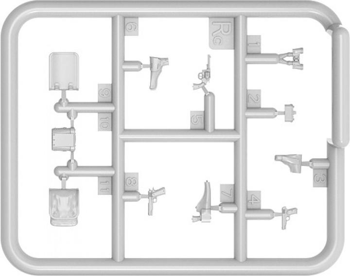 Actual product image 1:35 Fig. US armoured crew (5) NW Eur.