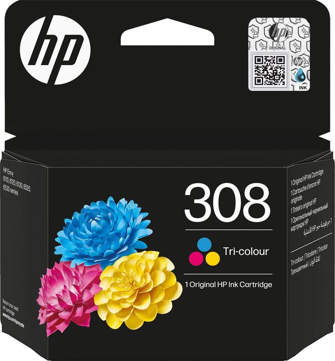 Actual product image HP 7FP20UE#CE1 308 Envy Ink 3colour 120 (M, C, Y)