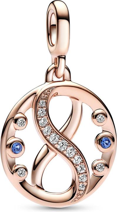 Actual product image Pandora ME Infinity Symbol Medallion Charm (Metal, rose gold-plated)