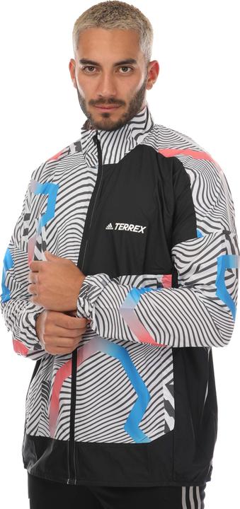 Actual product image adidas Mens Terrex Trail Printed Running Jacket (XL)