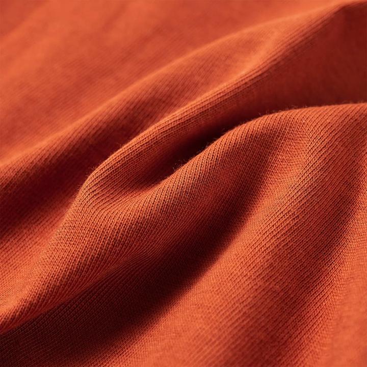 Immagine prodotto VidaXL Camicia da bambino a maniche lunghe marrone ruggine 104,Materiale: 100 (104)