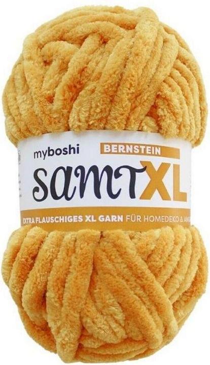 Produktbild Myboshi Wolle Chenille Samt XL Bernstein (40 m)