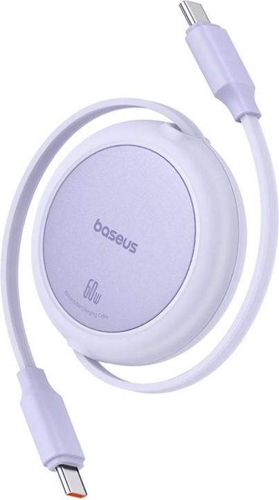Immagine prodotto Baseus Free2Pull Cavo USB-C da Mini USB-C a USB-C 60W, 1 m (viola) (1 m, USB 3.0)