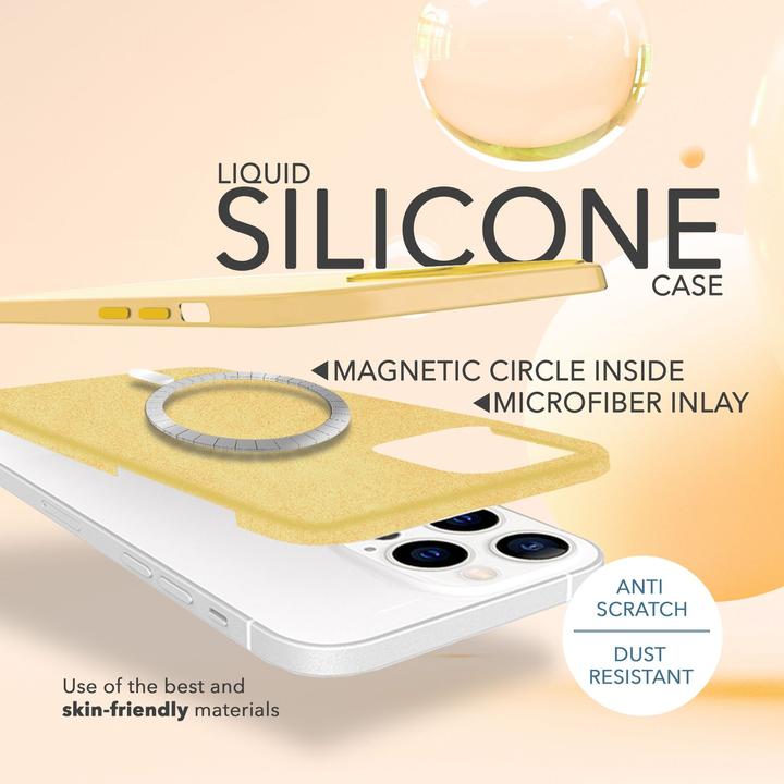 Produktbild Nalia Liquid Silikon Hülle mit MagSafe Funktion & 2x Display Schutzglas (Apple iPhone 14 Pro)