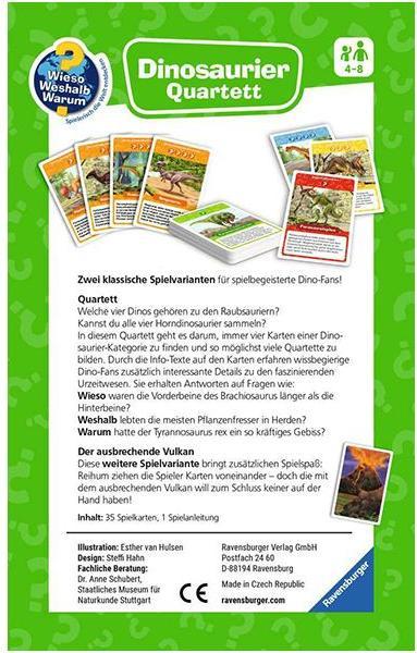 Produktbild Ravensburger Wieso? Weshalb? Warum? Dinosaurier Quartett (Deutsch)