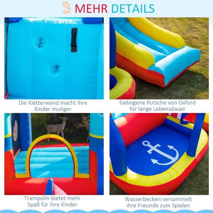 Produktbild Outsunny Hüpfburg Oxford-Gewebe, Polyester-Gewebe mehrfarbig