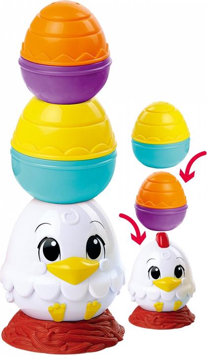 Immagine prodotto Simba 104010184 - Gallina impilabile ABC, gallina Roly-Poly con uova da impilare, nido, M
