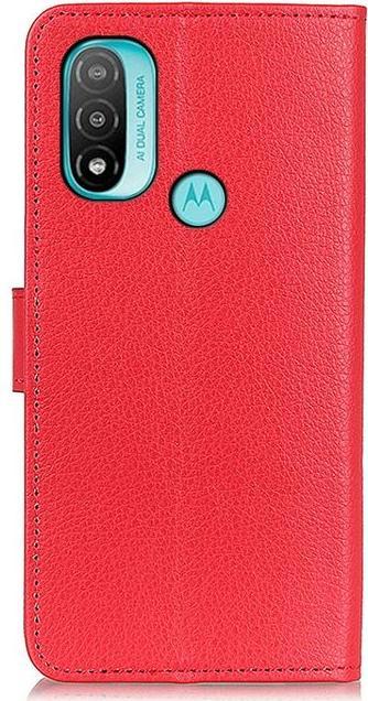 Actual product image MU Classic Litchi Leather Bookcover Series (Motorola Moto E20, Motorola Moto E40)