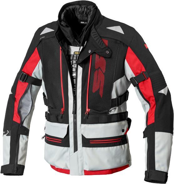 Immagine prodotto Spidi ALLROAD Textiljacke grau-rot M (Uomini, M)