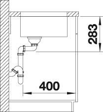 Immagine prodotto Blanco Supra 500-U (Lavandino montato in alto, 43 cm, 53 cm)