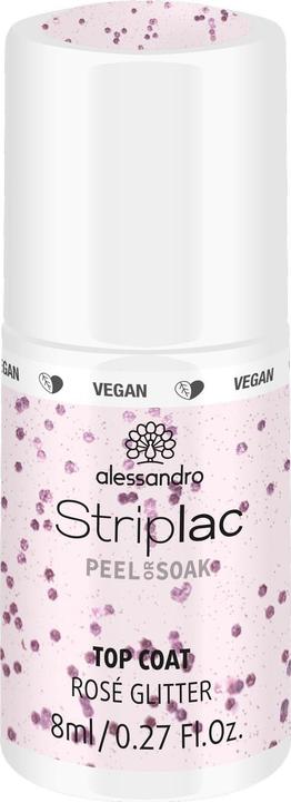 Image du produit Alessandro Striplac Top Coat Rosé Glitter (Rose, Top coat)