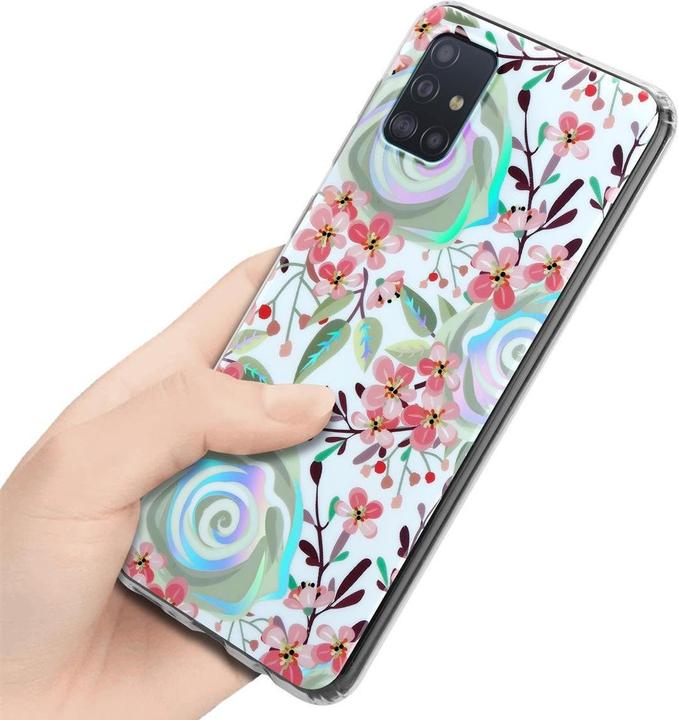 Immagine prodotto Cadorabo IMD TPU Colorful Flowers & Leaves Cover (Samsung Galaxy M40s)
