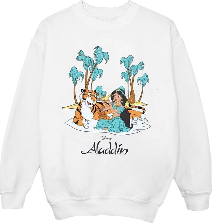 Actual product image Disney Mens Aladdin Jasmine Abu Rajah Beach Sweatshirt (XL)