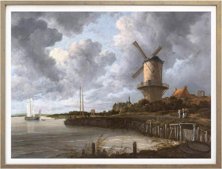 Immagine prodotto Trenddeko van Ruisdael - Il mulino a vento di Wijk vicino a Duurstede (100 x 80 cm)