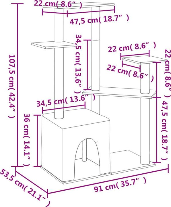 Immagine prodotto VidaXL Jarg (107.50 cm, Grigio scuro)