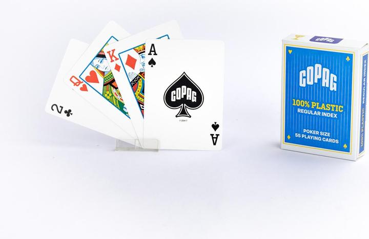 Actual product image Copag Plastic Poker Cards Deck Regular (German, French, Italian, English)