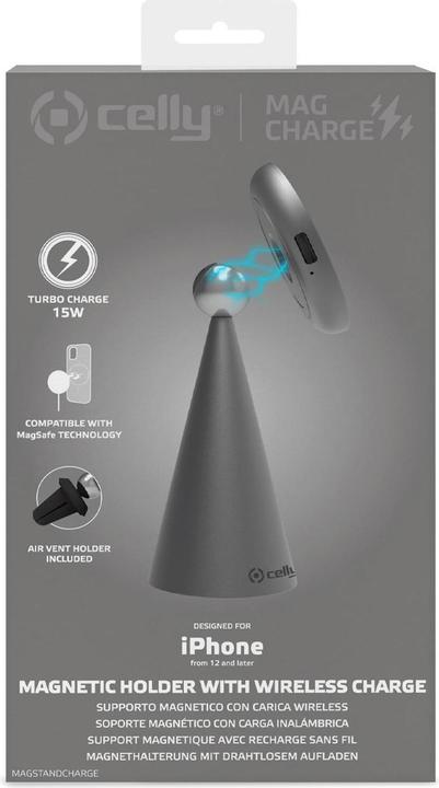 Actual product image Celly MAGSTANDCHARGE - MagSafe Wireless Charger (15 W)