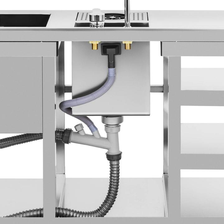Actual product image Royal Catering Cocktail Bar - with ice container, 4 GN 1/9 containers, glass rinser and bottle holder - Royal (Cocktail set)
