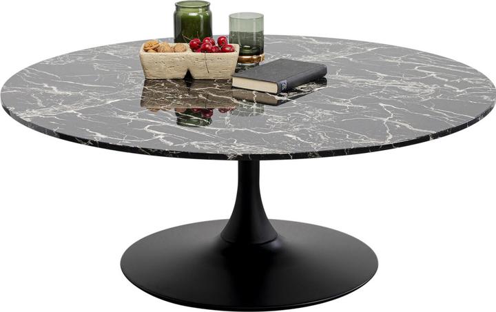 Produktbild Kare Design Couchtisch Schickeria Marmor Schwarz Ø110cm