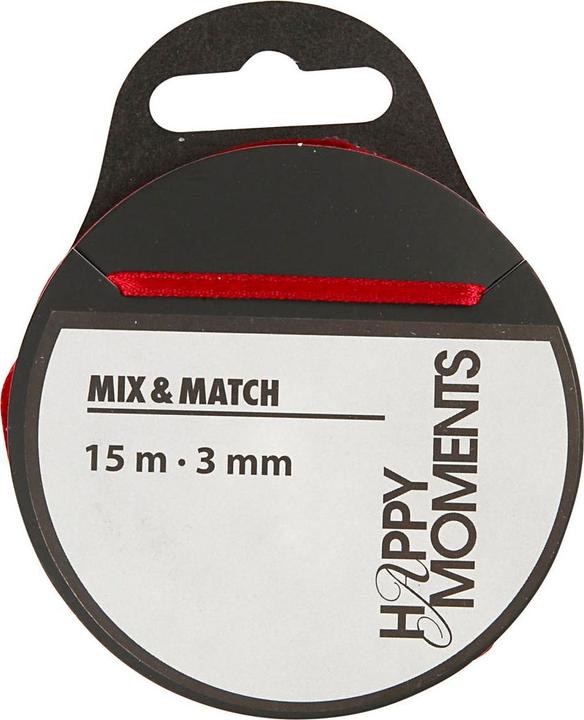 Actual product image Creativ Company Satin ribbon wine red, 15m