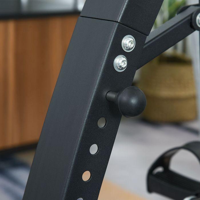 Produktbild Swisshandel24 Heimtrainer Bewegungstrainer Pedaltrainer für Senioren Stahl Schwarz 41 x 50 x 96cm