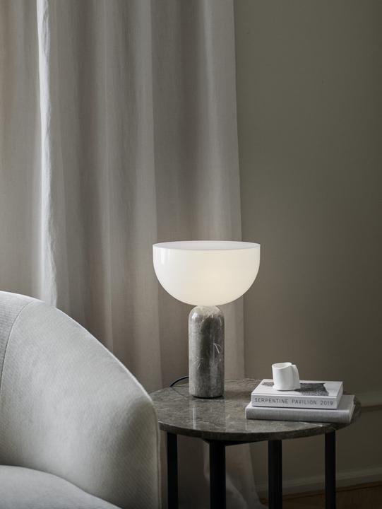 Image du produit New works Kizu lampe de table Small Gris Marbre (E14)