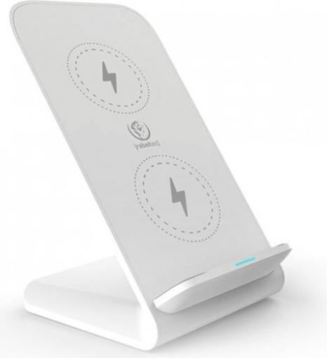 Rebeltec Caricabatterie wireless QI 15W W210 bianco ad alta velocità (15 W)