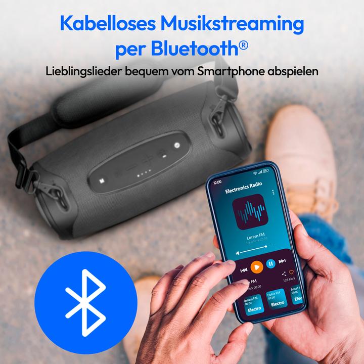 Actual product image Medion LIFE® P61762 Portable Bluetooth® speaker (47 h)