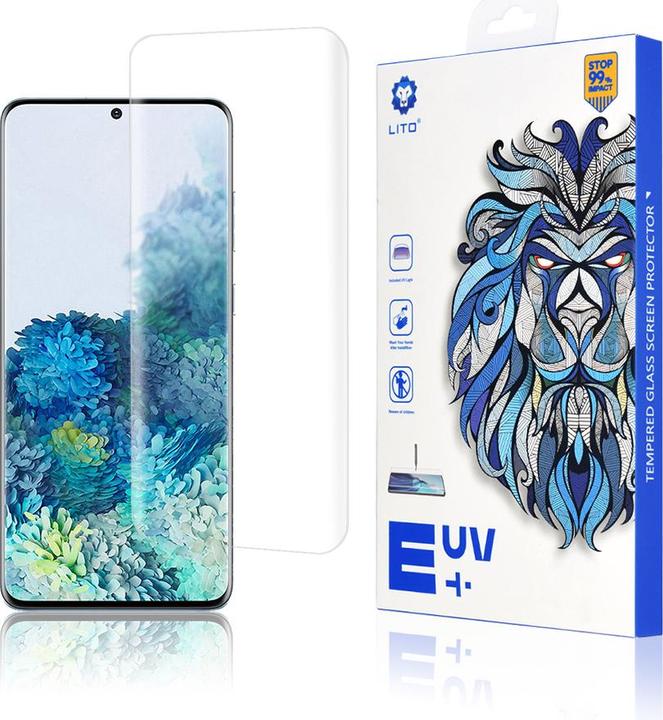 Produktbild Lito - 3D UV Glass - Samsung Galaxy S20 Plus 4G / S20 Plus 5G - Clear (1 Stück, Samsung Galaxy S20+, Samsung Galaxy S20 5G)