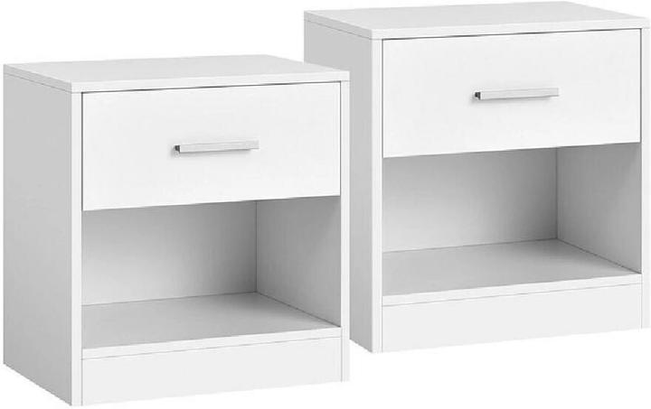Vasagle Nachttisch 39 x 27.6 x 41 cm, Weiss