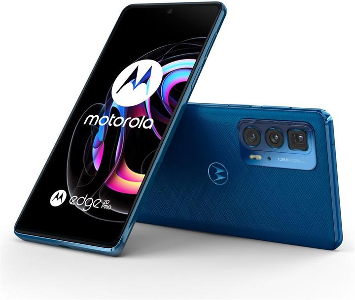 Immagine prodotto Motorola Edge 20 Pro (256 GB, Pelle vegana blu, 6.70", Doppia SIM, 108 Mpx, 5G)