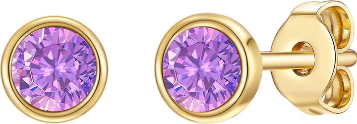 Glanzstücke München Damen Sterling Silber Amethyst gelbgold - 28713 (Sterling Silber)