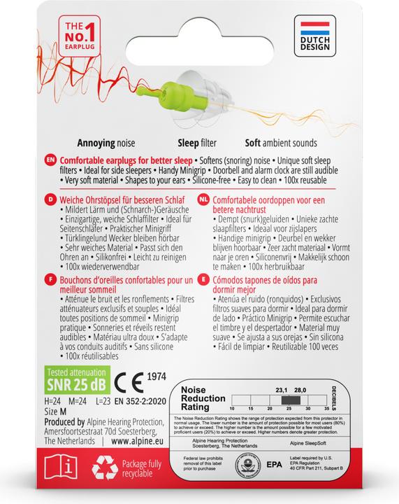 Actual product image Alpine SleepSoft+ (2 x)