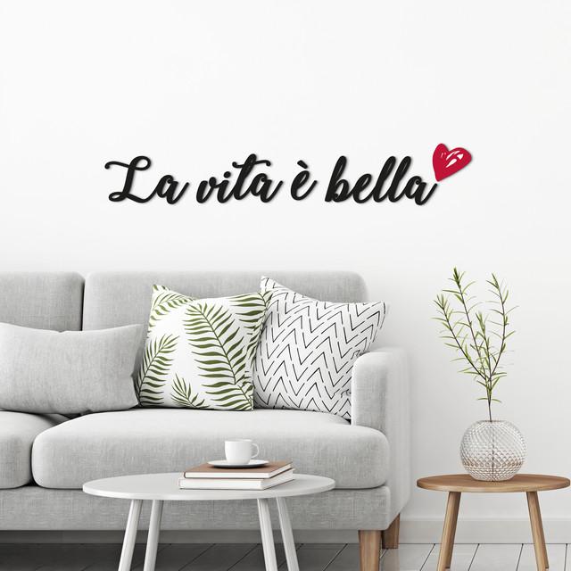 Actual product image Crearreda Foam Wall Sticker 31x31 cm La Vita è Bella (31 x 31 cm)