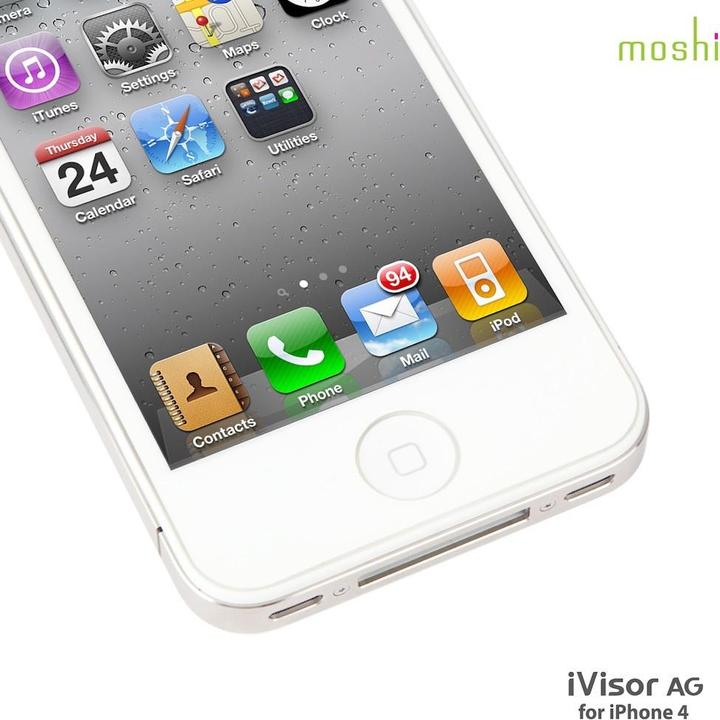 Produktbild Moshi iVisor AG Screen Protector for iPhone 4/4S (1 Stück, Apple iPhone 4s)
