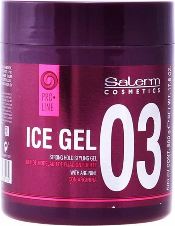 Salerm ICE GEL strong hold gel coiffant 500 ml (Gel coiffant, 500 ml)