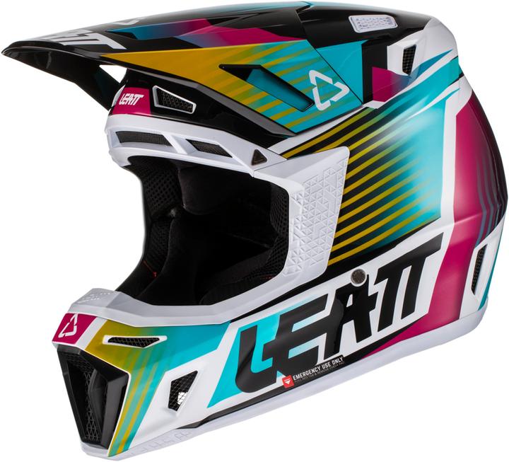 Produktbild Leatt 8.5 V22 Motocrosshelm Aqua/Royal (59 - 60 cm, L)