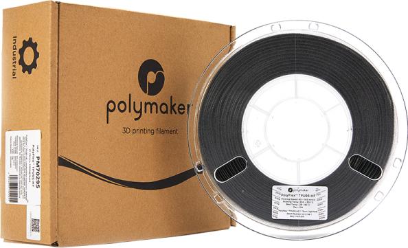Produktbild Polymaker PolyFlex TPU95-HF - Black - 1.75mm (TPU, 1.75 mm, 1000 g, Schwarz)