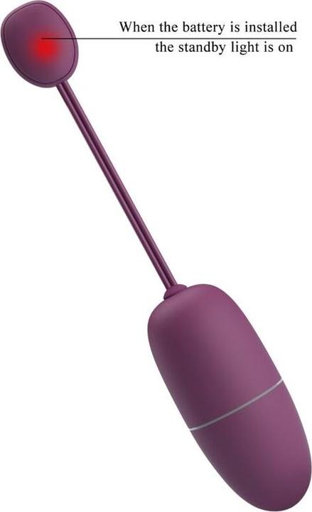 Actual product image Pretty Love Nymph Vibrating Egg App-Controlled Purple