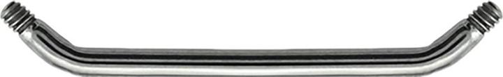 Actual product image Star Piercing Surface barbell bar 45° silver (without brass, Titanium G23)