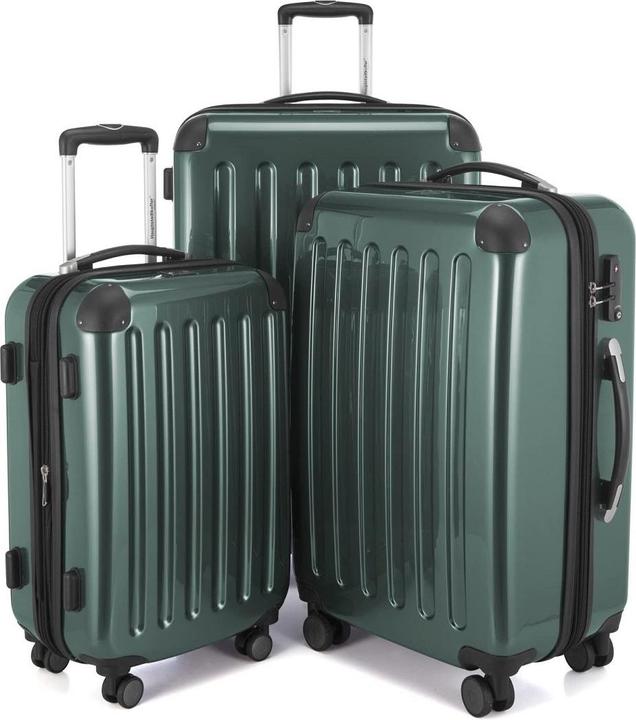 Immagine prodotto Hauptstadtkoffer Alex - Set di valigie TSA verde bosco, S/M/L (119 l, Bagaglio a mano (fino a 50 litri), M (50 - 90l), L (90 - 115l))